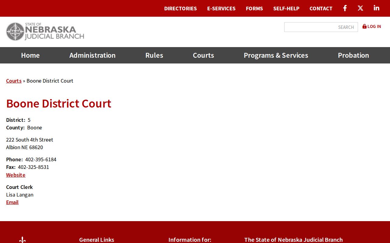 Boone County active warrant search district court source