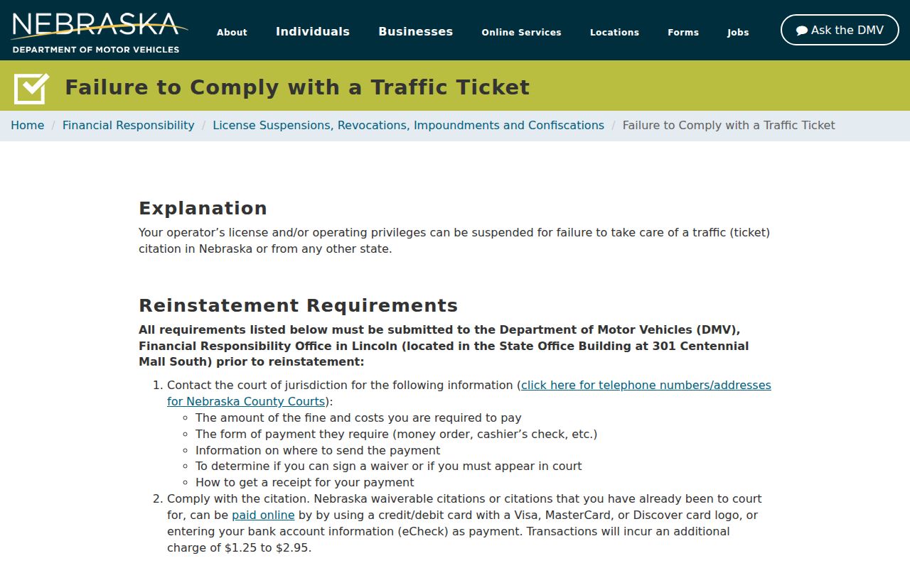 Boone County traffic warrant DMV compliance source