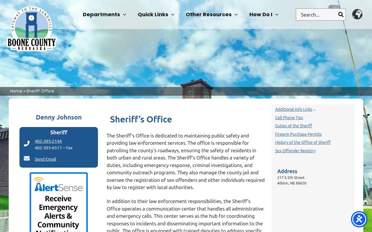 Boone County warrant records sheriff office source