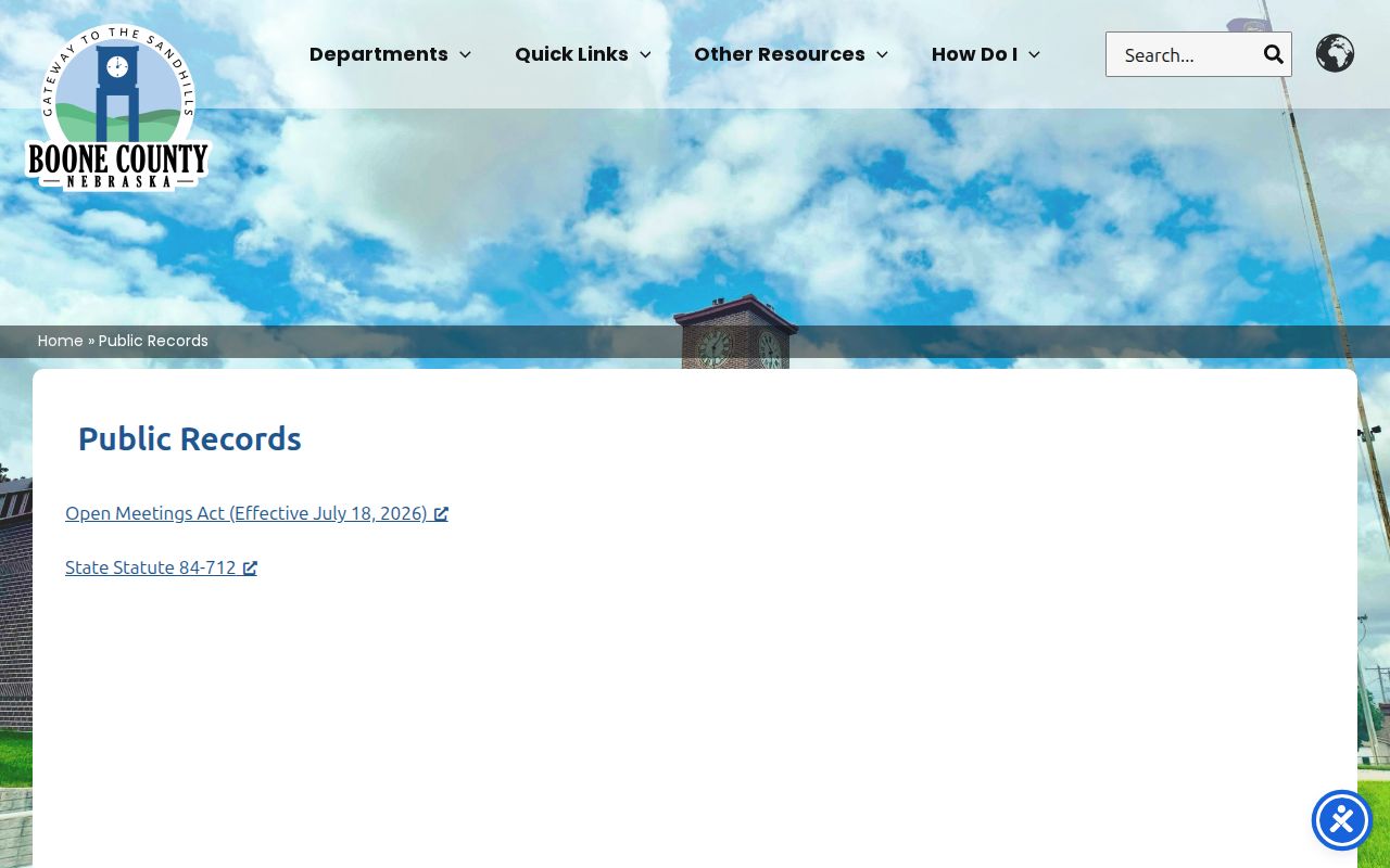 Boone County warrant records public records source